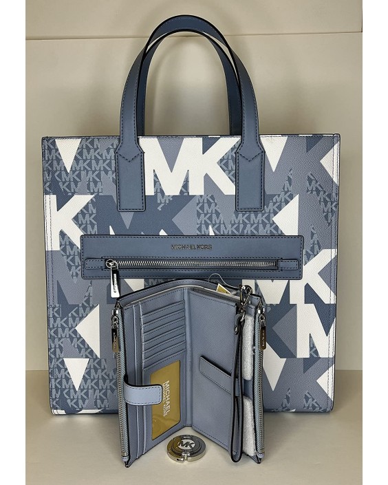 Kabelka Michael Kors Kenly Large NS Tote bundled with LG Double Wristlet and Michael Kors Purse Hook