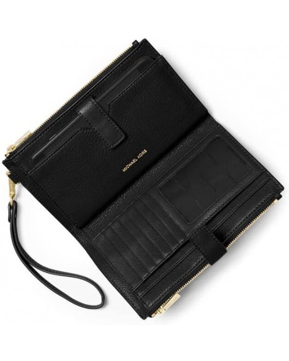 Kabelka Michael Kors Adele Double-Zip Wristlet 7+ Black One Size