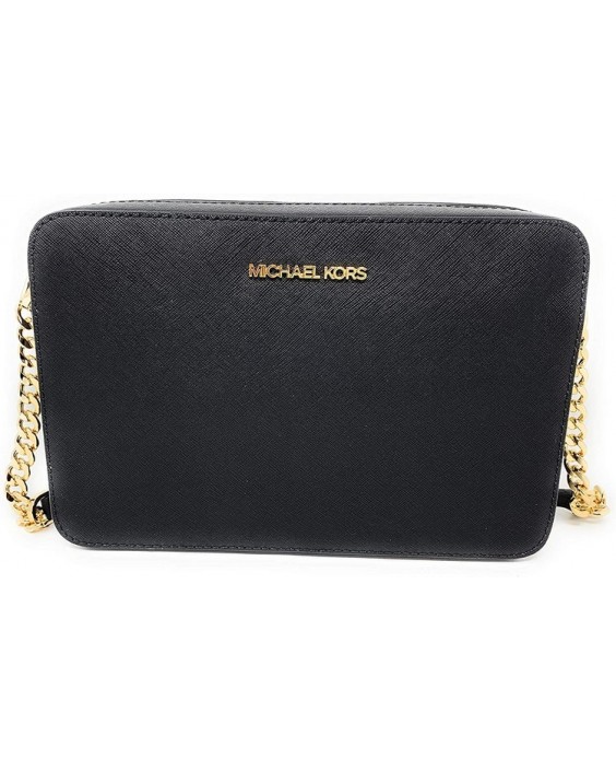 Kabelka Michael Kors Jet Set Large Crossbody Black Saffiano