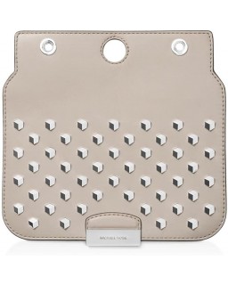 Kabelka Michael Kors Studded Interchangeable Kožená Flap Set Gray Small