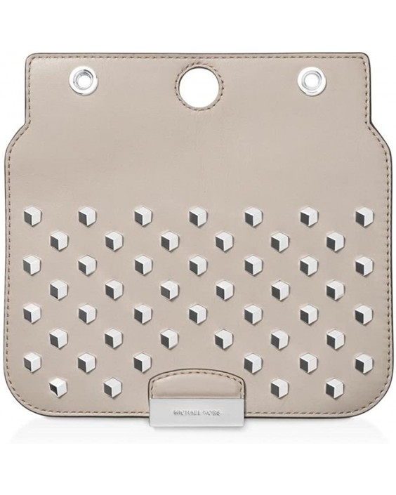 Kabelka Michael Kors Studded Interchangeable Kožená Flap Set Gray Small