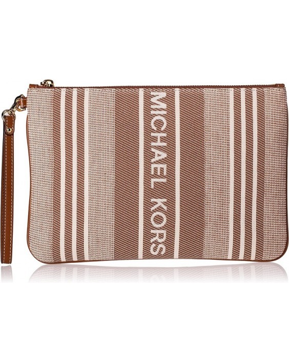 Kabelka Michael Kors Jet Set Woven Faux Kožená Trim Clutch