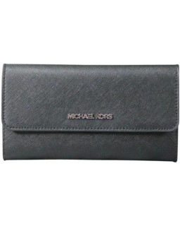 Michael Kors Jet Set Travel Trifold Kožená Black, Large