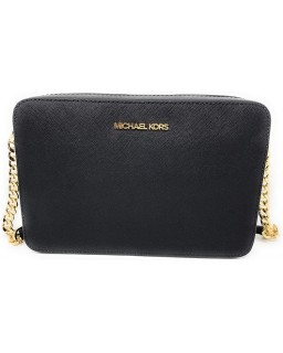 Kabelka Michael Kors Jet Set Large Crossbody Black Saffiano