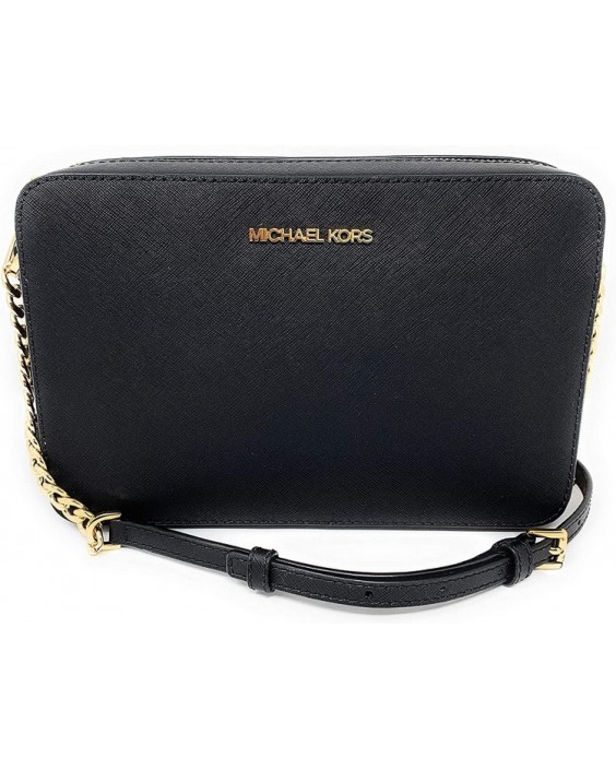 Kabelka Michael Kors Jet Set Large Crossbody Black Saffiano