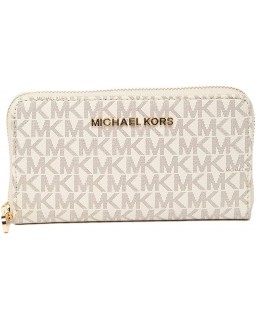 Michael Kors Large Jet Set Multifunction Monogram Kožená Phone