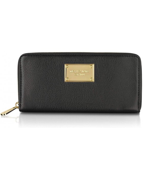 Michael Kors Zip Around Continental Kožená Black New