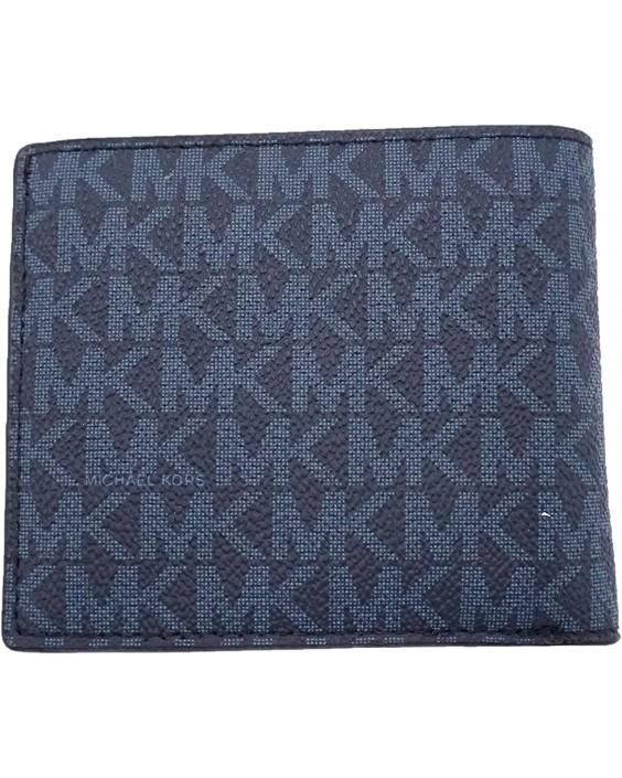 Michael Kors 36U1LCOF1J Mens Cooper Logo Striped Billfold in Admiral Blue