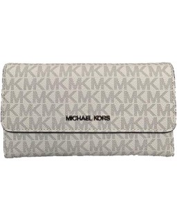 Michael Kors Jet Set Travel Large Trifold - Bright White Multi