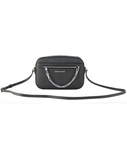 Kabelka Michael Kors Jet Set Chain Crossbody Black & Silver