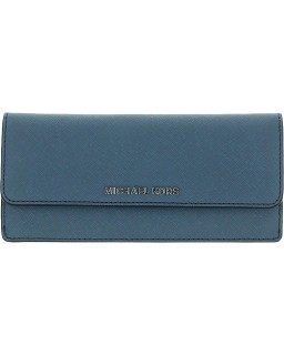 Michael Kors Jet Set Travel Kožená Bifold Blue Small