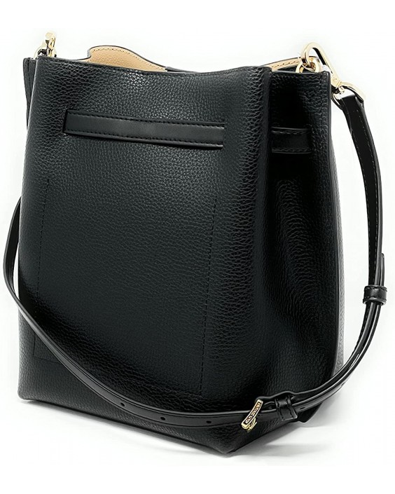 Kabelka Michael Kors Emilia Small Drawstring Bucket In (Black/Gold)