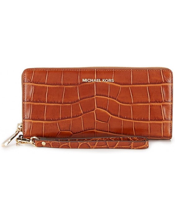 Kabelka Michael Kors Travel Continental Walnut Embossed Kožená Brown New