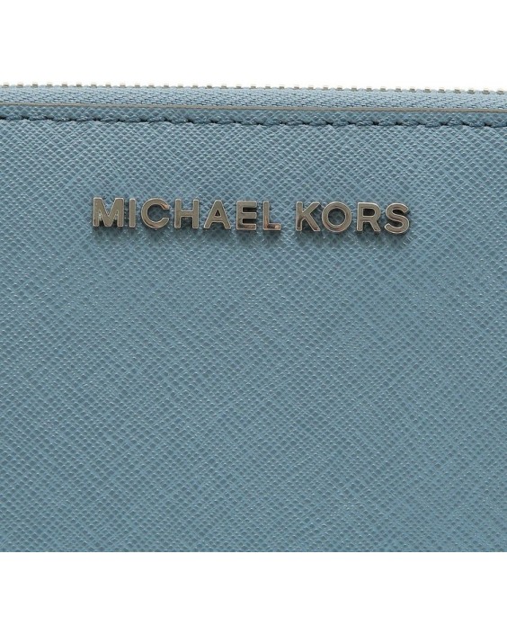 Michael Kors Jet Set Travel Kožená Zip Around Blue Small