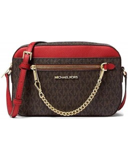 Kabelka MICHAEL KORS Jet Set Saffiano Kožená Crossbody