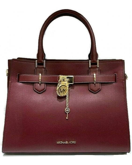 Kabelka MICHAEL KORS Small Hamilton Pebbled Kožená Satchel Crossbody