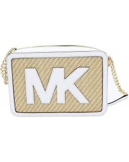 Kabelka Michael Kors Straw Python Capsule Large EW Crossbody In Optic White