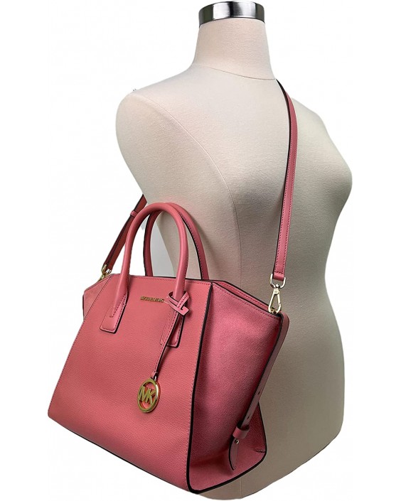 Kabelka Michael Kors Avril Large Top Zip Slouch Satchel Crossbody (Sunset Rose)