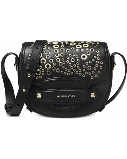 Kabelka Michael Kors Cary Kožená Crossbody Saddle Black Small