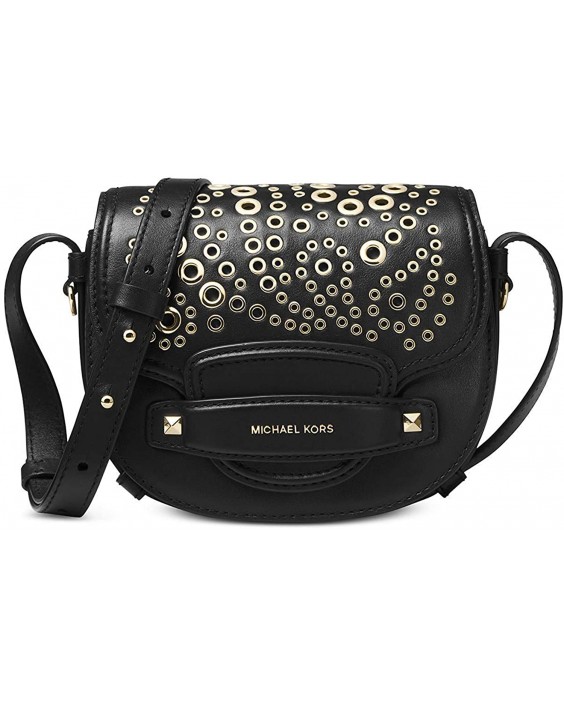 Kabelka Michael Kors Cary Kožená Crossbody Saddle Black Small