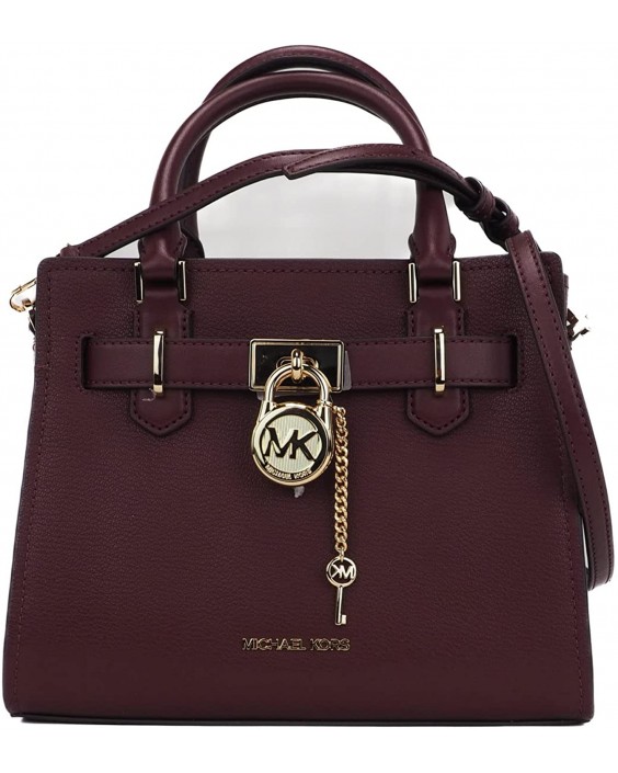 Kabelka Michael Kors Small Merlot Hamilton Kožená Satchel