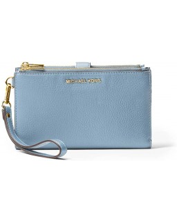 Kabelka Michael Kors Double Zip Wristlet Pale Blue One Size