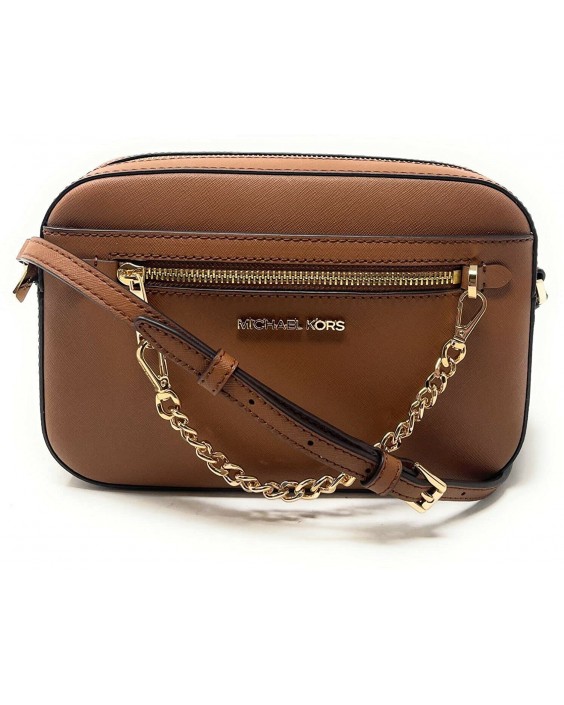 Kabelka Michael Kors Jet Set Item Large Zip Chain Crossbody Kožená