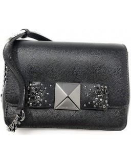 Kabelka Michael Kors Tina Small Clutch with Bow Crossbody - Black