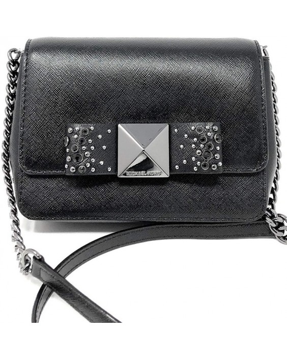 Kabelka Michael Kors Tina Small Clutch with Bow Crossbody - Black