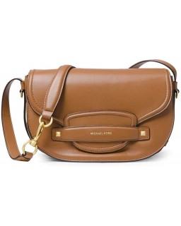 Kabelka Michael Kors Cary Kožená Crossbody Saddle Tan Medium