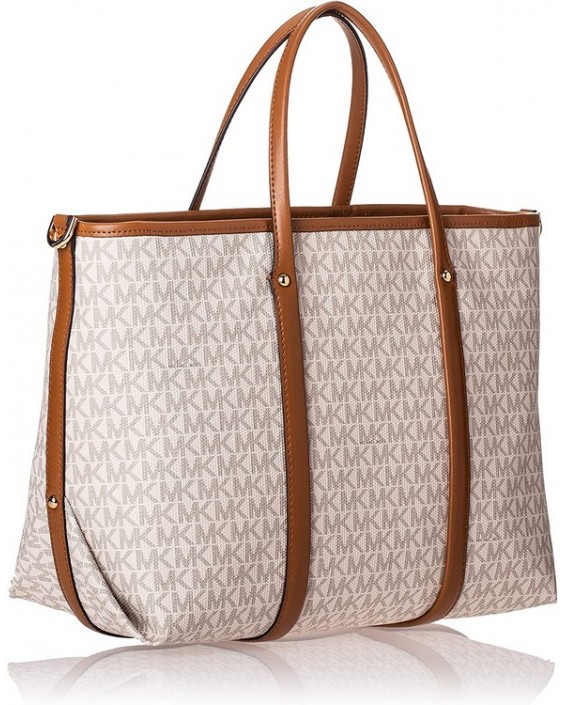 Kabelka Michael Kors Beck Medium Convertible Tote Vanilla/Acorn One Size