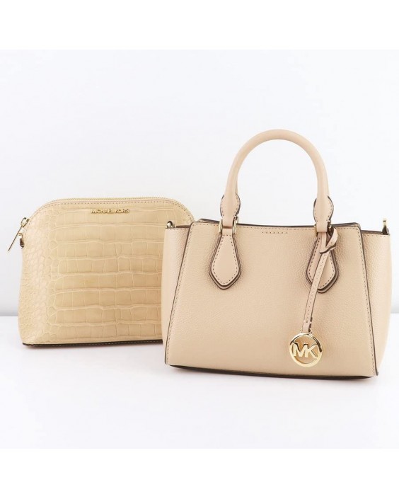 Kabelka Michael Kors Daria Small Pebble Kožená 2In1 Satchel Crossbody