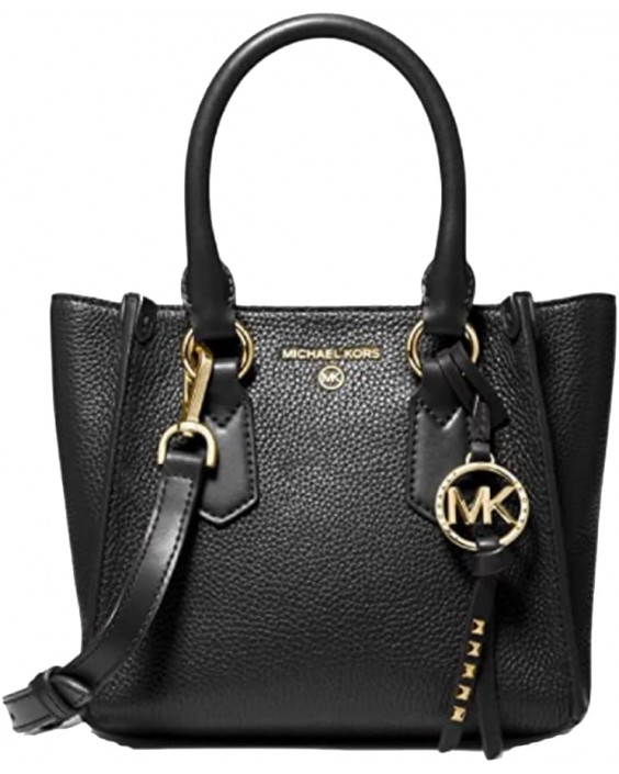 Kabelka Michael Kors Kris Small Satchel Black Kožená Crossbody