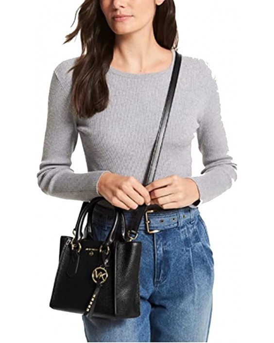 Kabelka Michael Kors Kris Small Satchel Black Kožená Crossbody