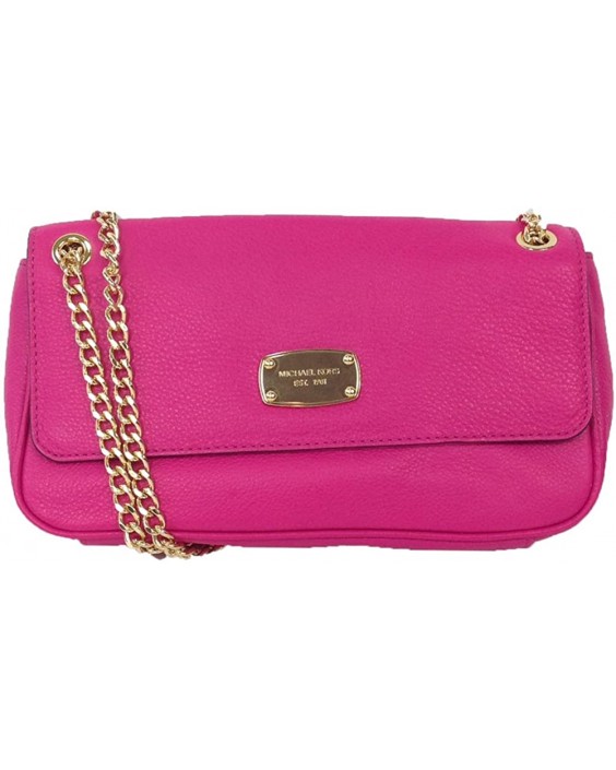 Kabelka Michael Kors Jet Set Kožená Small Chain Flap, Raspberry