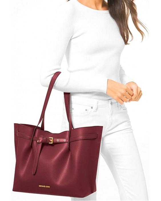 Kabelka Michael Kors Emilia Large Triple Compartment Tote Kožená Merlot