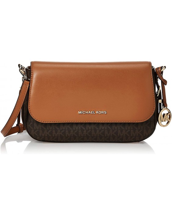 Kabelka Michael Kors Bedford Legacy Logo Ladies Large Vanilla/Acorn Kožená Crossbody