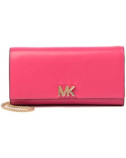 Kabelka Michael Kors Mott Large Kožená Clutch Crossbody - Rose Pink