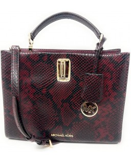 Kabelka Michael Kors Penelope Medium Top Handle Satchel Merlot