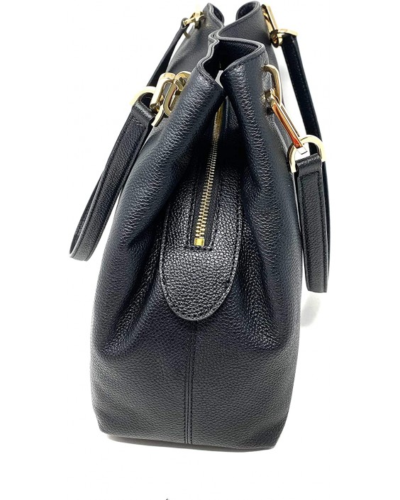 Kabelka Michael Kors Leighton Large Pebbled Kožená, Black