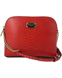 Kabelka Michael Kors Cindy LG Dome Embossed Kožená Crossbody in Mandarin