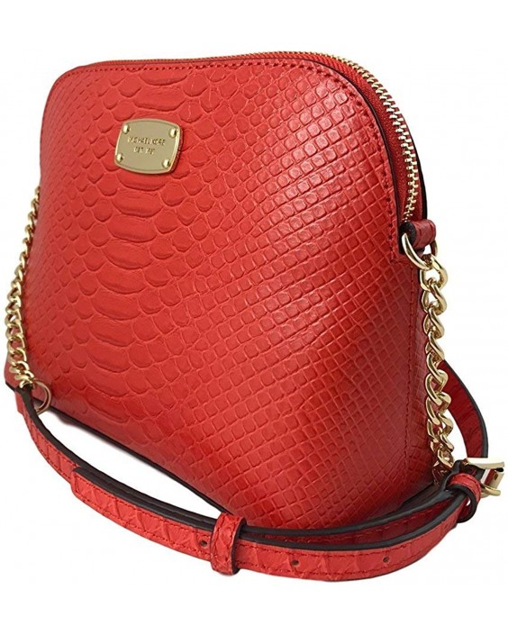 Kabelka Michael Kors Cindy LG Dome Embossed Kožená Crossbody in Mandarin