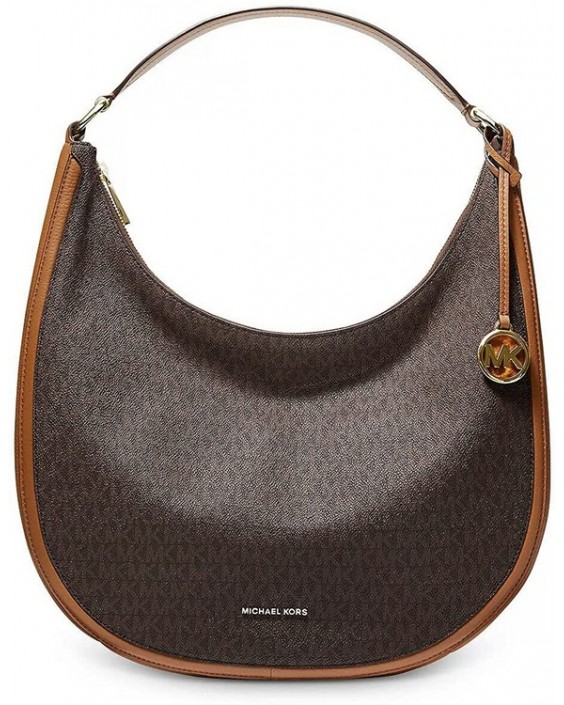 Kabelka Michael Kors Lydia Large Brown MK Signature Hobo