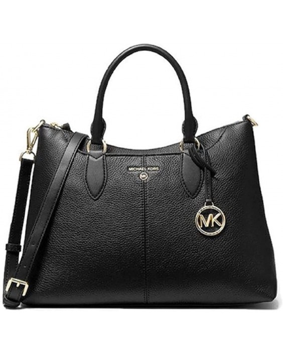 Kabelka MICHAEL KORS Austen Medium Pebbled Kožená Satchel