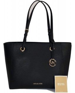 Kabelka Michael Kors Walsh Medium Multifunction (MF) Saffiano Kožená Tote - Black