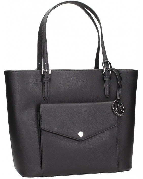 Kabelka Michael Kors Jet Set Multi Function Black Kožená Tote 35S6STTT3L001