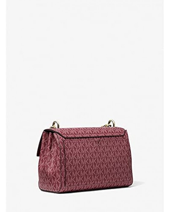 Kabelka MICHAEL KORS Lita Medium Two-Tone Logo Crossbody (merlot multi)