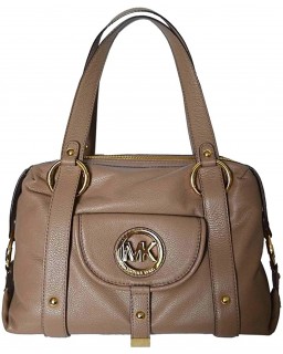 Kabelka Michael Kors Fulton Kožená Large Satchel, Dark Dune