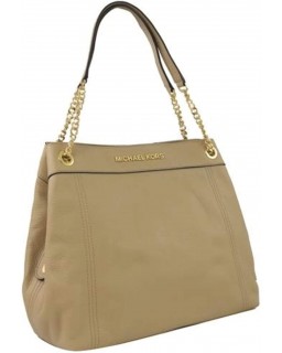 Kabelka Michael Kors Jet Set Large Kožená Chain Purse in Bisque