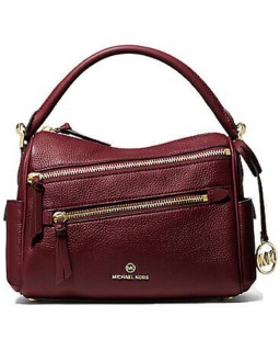 Kabelka MICHAEL KORS Lorimer Medium Pebbled Kožená Satchel